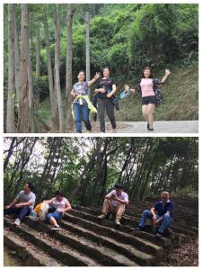 同事一起爬山